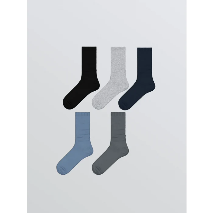 LCW Kids Karışık Basic Erkek Çocuk Soket Çorap 5li