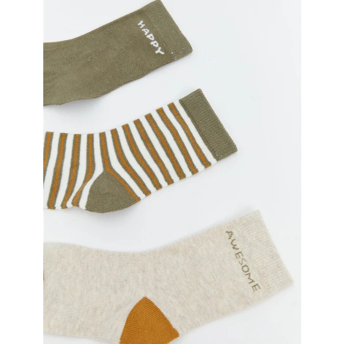 LCW baby Yeşil Erkek Bebek Soket Çorap 5li