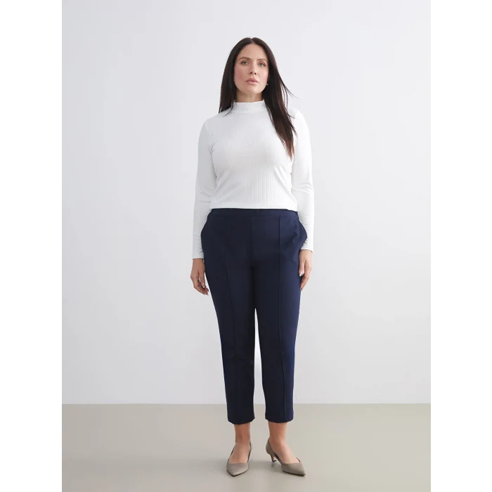 LCWAIKIKI Basic Ekru Dik Yaka Kadın Body