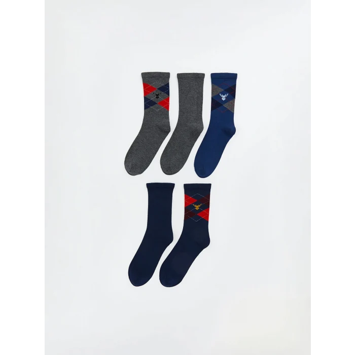 LCW Kids Karışık Desenli Erkek Çocuk Soket Çorap 5li