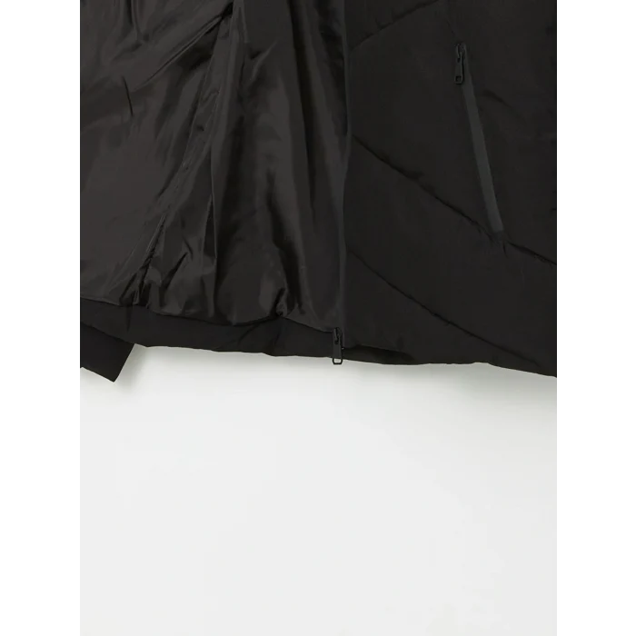 XSIDE Siyah Standart Kalıp Kapüşonlu Erkek Şişme Mont