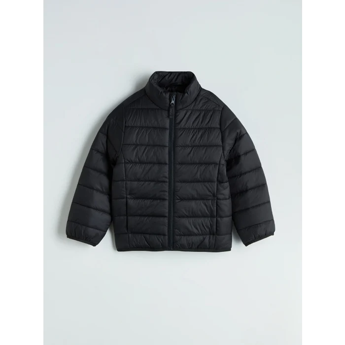 LCW Kids Siyah Dik Yaka Erkek Çocuk Şişme Mont