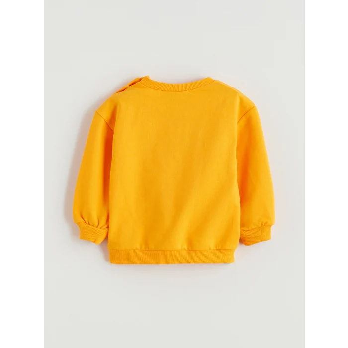 LCW baby Turuncu Galatasaray Lisanslı Erkek Bebek Sweatshirt ve Eşofman Altı