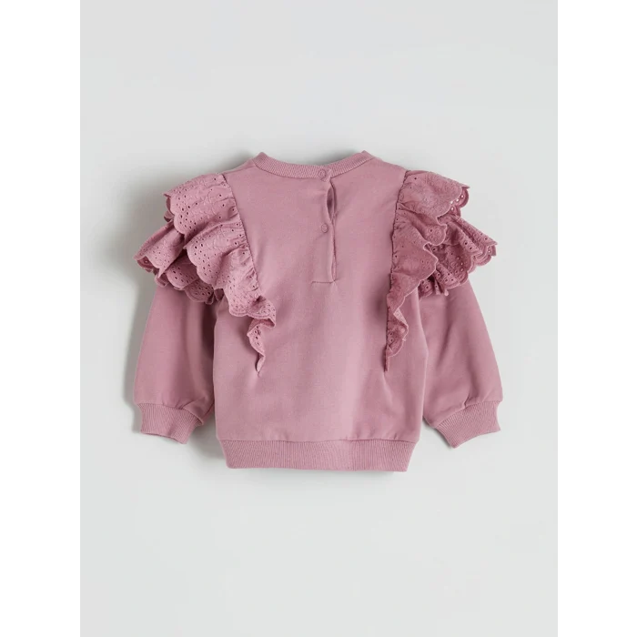 LCW baby Pembe Kız Bebek Sweatshirt ve Tayt 2li
