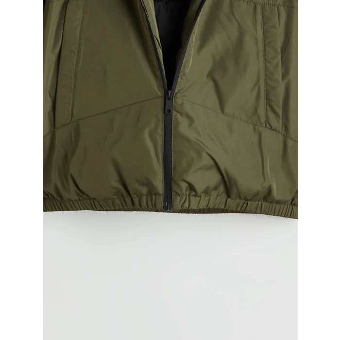 LCW Kids Haki Kapüşonlu Erkek Çocuk Şişme Mont