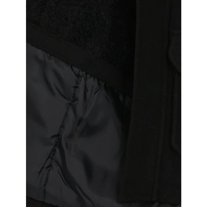 LCW Kids Siyah Kapüşonlu Erkek Çocuk Kaşe Kaban