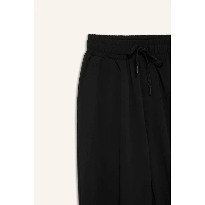 Defacto A2437AXBK81 Siyah DeFactoFit Standart Fit Çift Cepli Dokuma Jogger Eşofman Altı