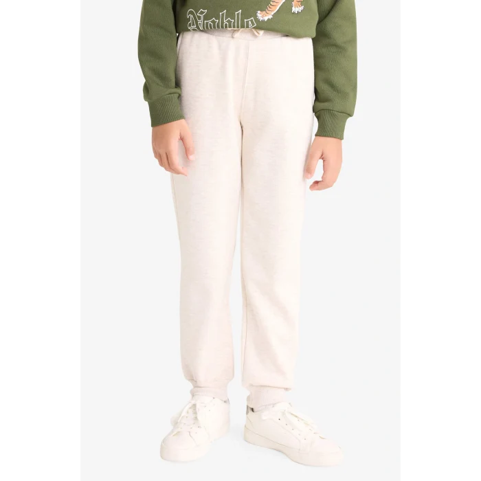 Defacto G3659A8KH443 Haki Erkek Çocuk 2li Takım Kaplan Baskılı Kapüşonlu Sweatshirt Eşofman Altı