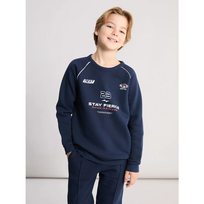 LCW Kids Lacivert Bisiklet Yaka Erkek Çocuk Eşofman Takımı