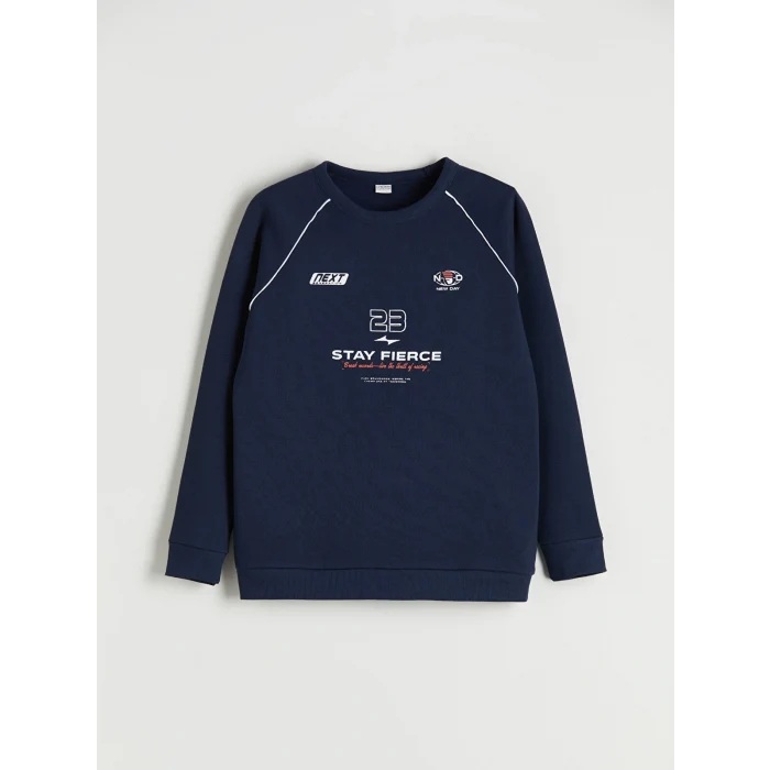 LCW Kids Lacivert Bisiklet Yaka Erkek Çocuk Eşofman Takımı