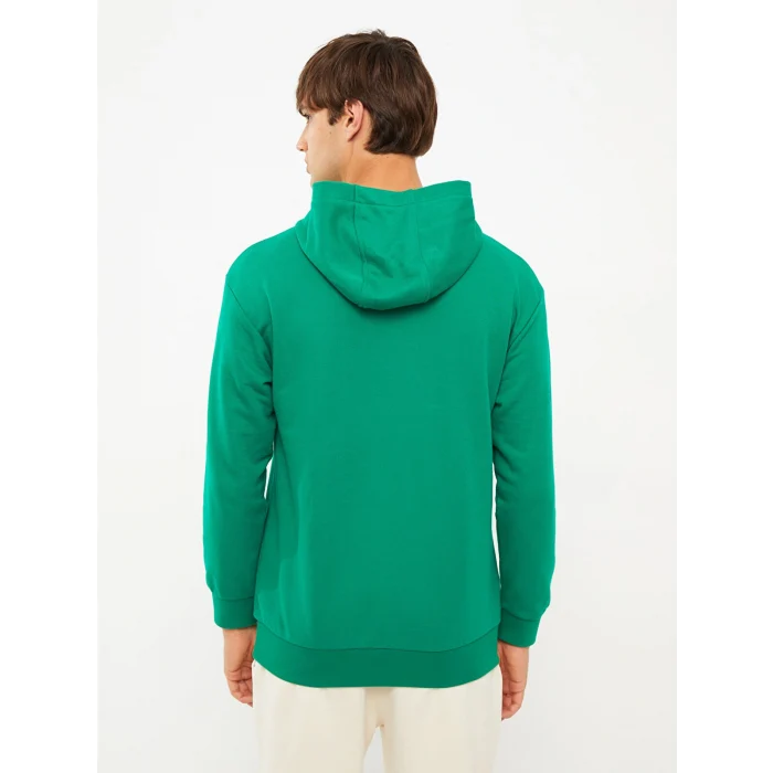 XSIDE Yeşil Uzun Kollu Baskılı Erkek Hoodie