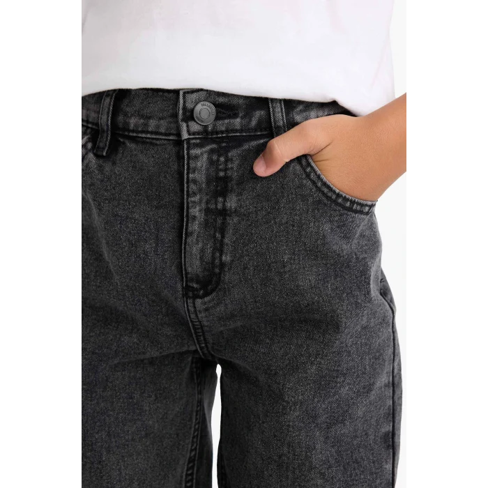 Defacto F0454A8NM36 DENIM Erkek Çocuk Straight Fit Düz Paça Jean Pantolon