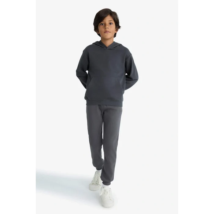 Defacto W0773A6AR126 Antrasit Erkek Çocuk Beli Lastikli Kalın Eşofman Altı
