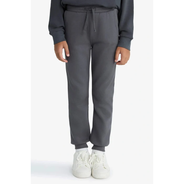 Defacto W0773A6AR126 Antrasit Erkek Çocuk Beli Lastikli Kalın Eşofman Altı