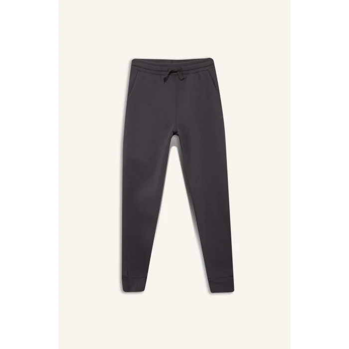 Defacto W0773A6AR126 Antrasit Erkek Çocuk Beli Lastikli Kalın Eşofman Altı