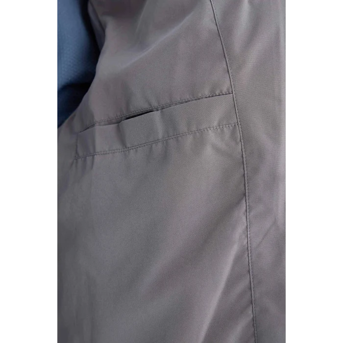 Defacto E9491AXGR211 Gri DeFactoFit Su İtici Rüzgar Geçirmez Regular Fit Kapüşonlu Fermuarlı Cepli Kışlık Mont