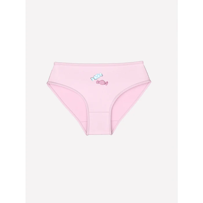 LCW Kids Beyaz Baskılı Kız Çocuk Külot 3lü