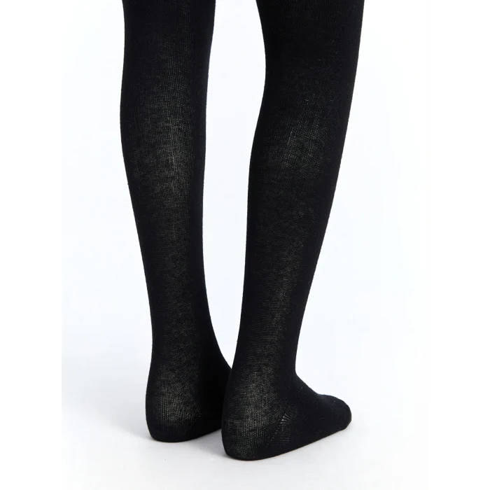 LCW Kids Siyah Kız Çocuk Külotlu Çorap 2li