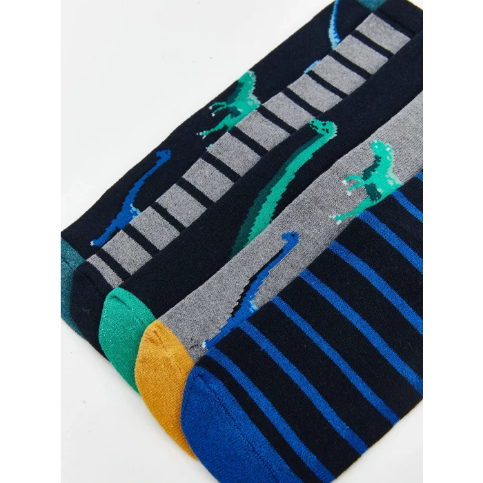 LCW Kids Karışık Desenli Erkek Çocuk Soket Çorap 5li