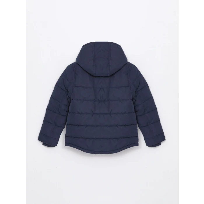 LCW Kids Lacivert Kapüşonlu Erkek Çocuk Mont
