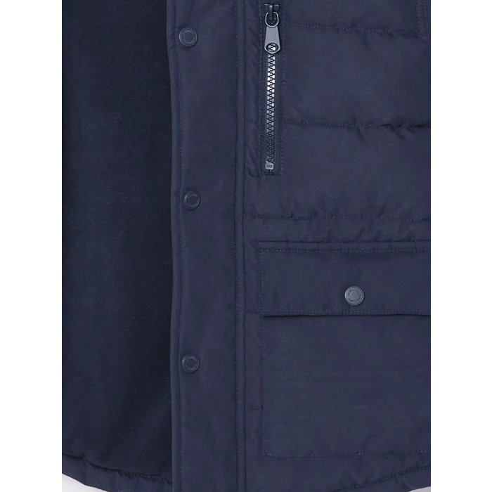 LCW Kids Lacivert Kapüşonlu Erkek Çocuk Mont