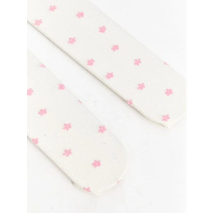 LCW Kids Pembe Çiçekli Kız Çocuk Külotlu Çorap 2li