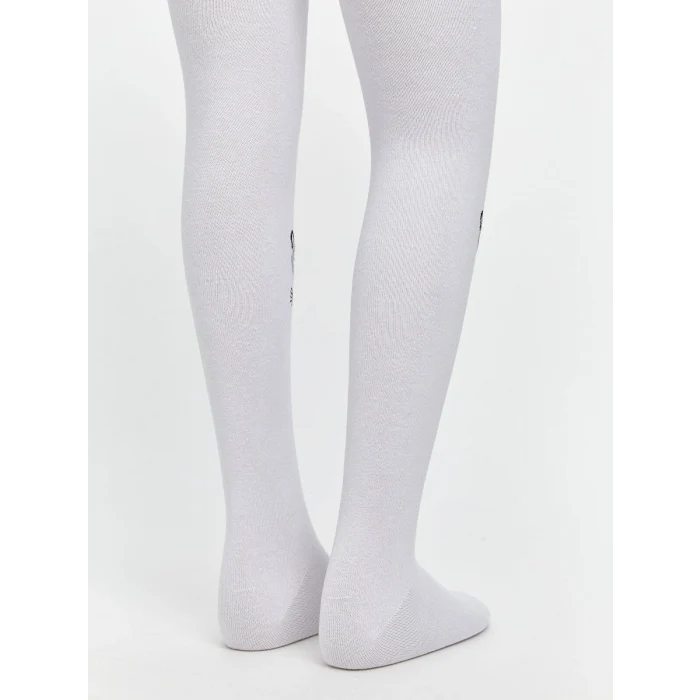 LCW Kids Ekru Desenli Kız Çocuk İnce Külotlu Çorap 2li