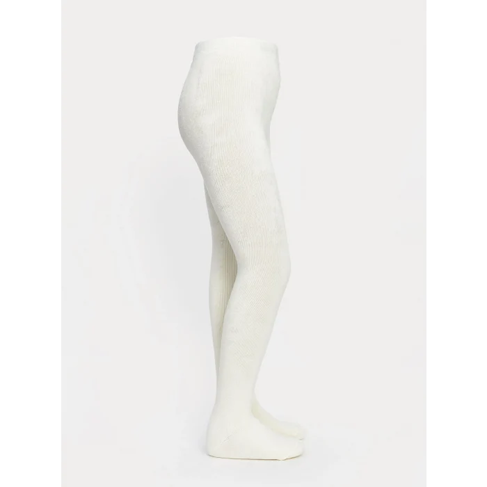 LCW Kids Ekru Basic Kız Çocuk Havlu Külotlu Çorap