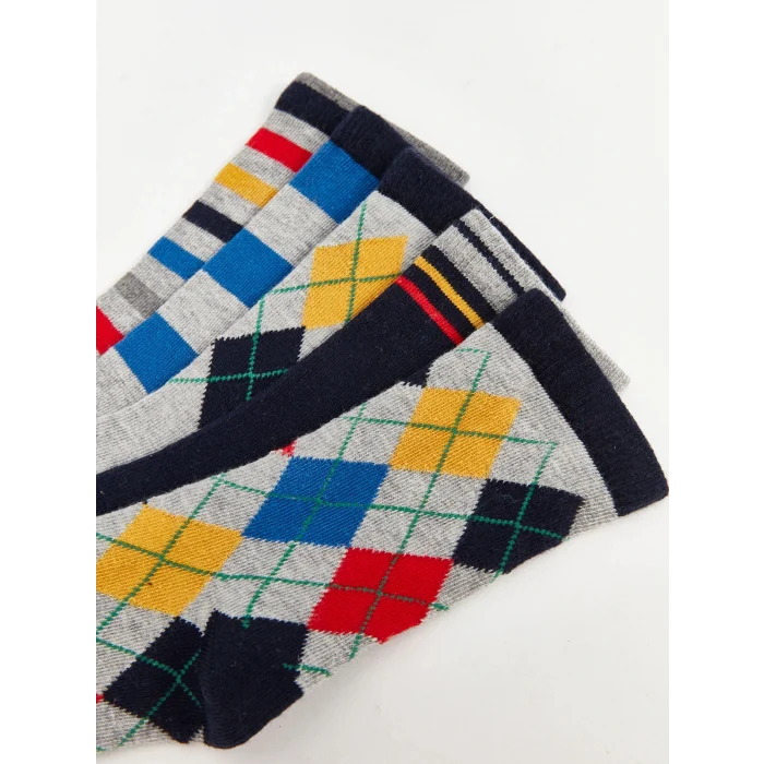 LCW Kids Karışık Desenli Erkek Çocuk Soket Çorap 5li