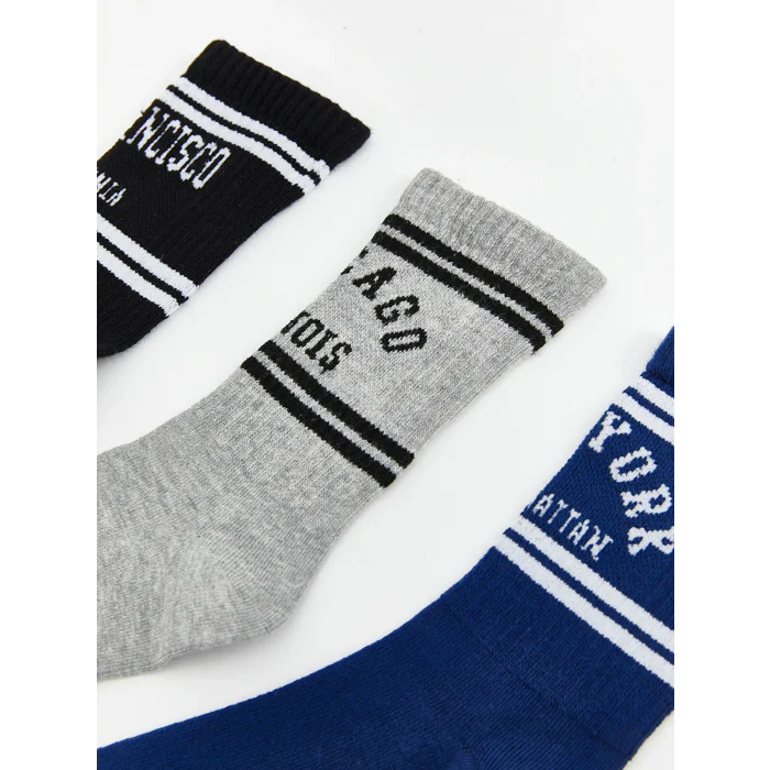 LCW Kids Karışık Desenli Erkek Çocuk Soket Çorap 5li