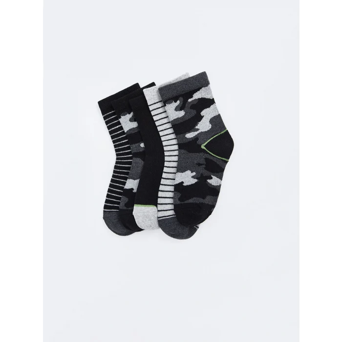 LCW Kids Karışık Çizgili Erkek Çocuk Soket Çorap 5li