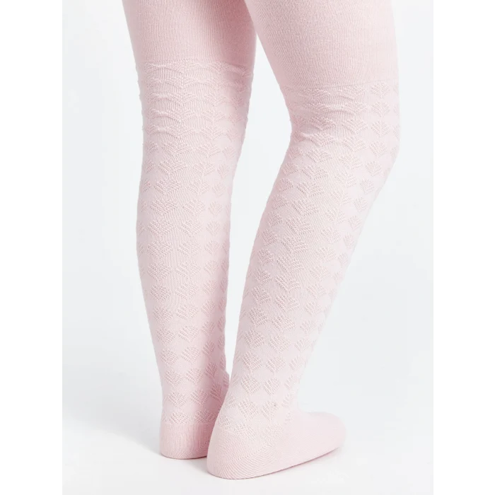 LCW Kids Ekru Desenli Kız Çocuk Külotlu Çorap 2li