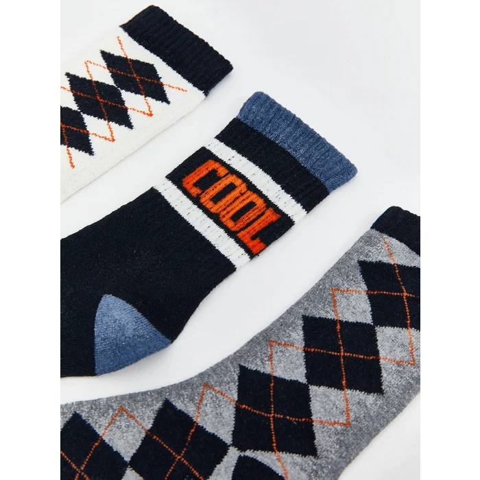 LCW Kids Karışık Desenli Erkek Çocuk Soket Çorap 5li