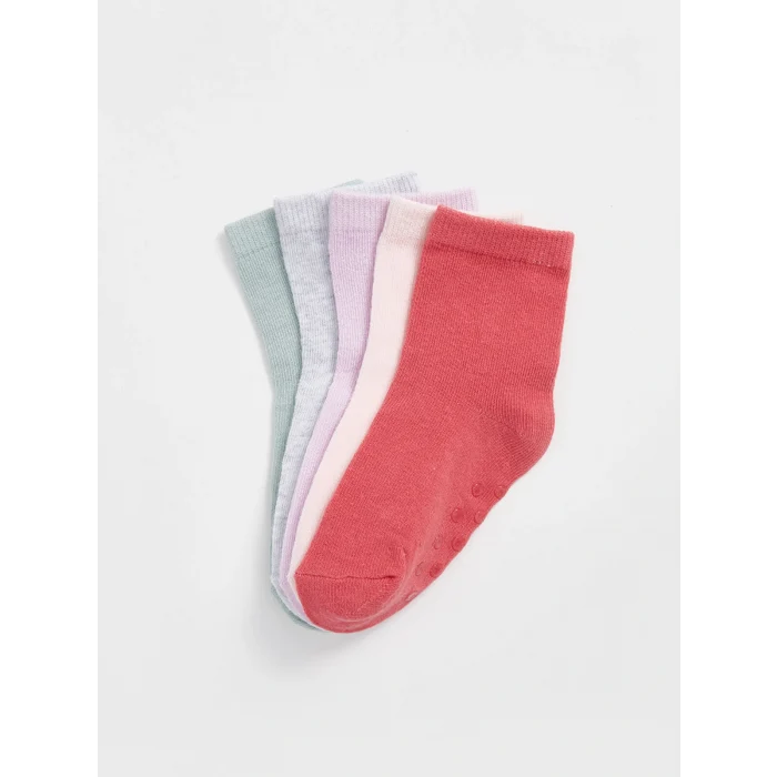 LCW baby Pembe Basic Kız Bebek Soket Çorap 5li