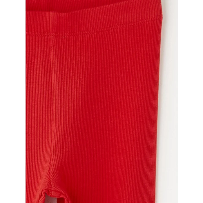 LCW Kids Kırmızı Beli Lastikli Kız Çocuk Basic Tayt