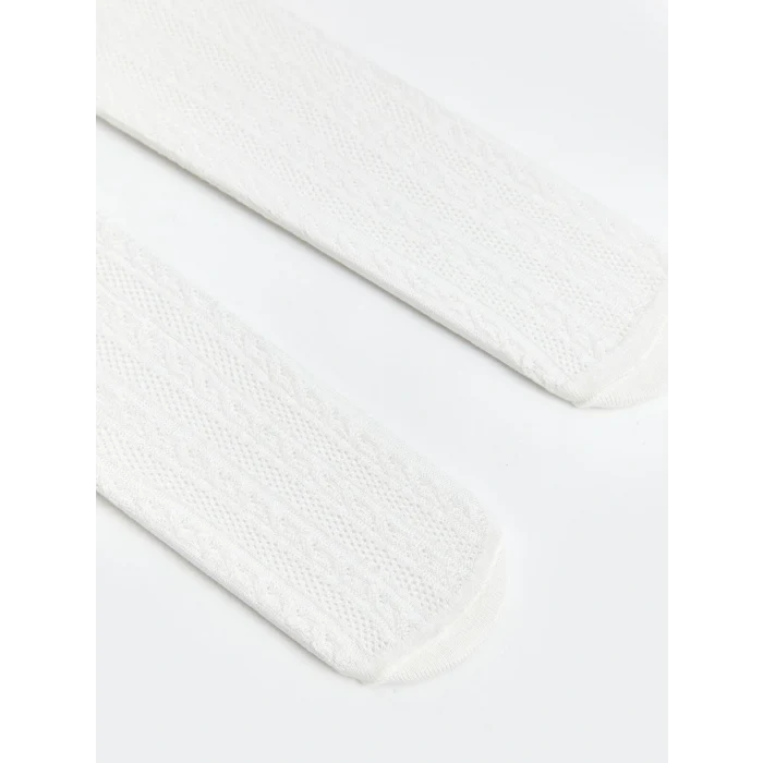 LCW baby Bej Basic Kız Bebek Külotlu Çorap 2li