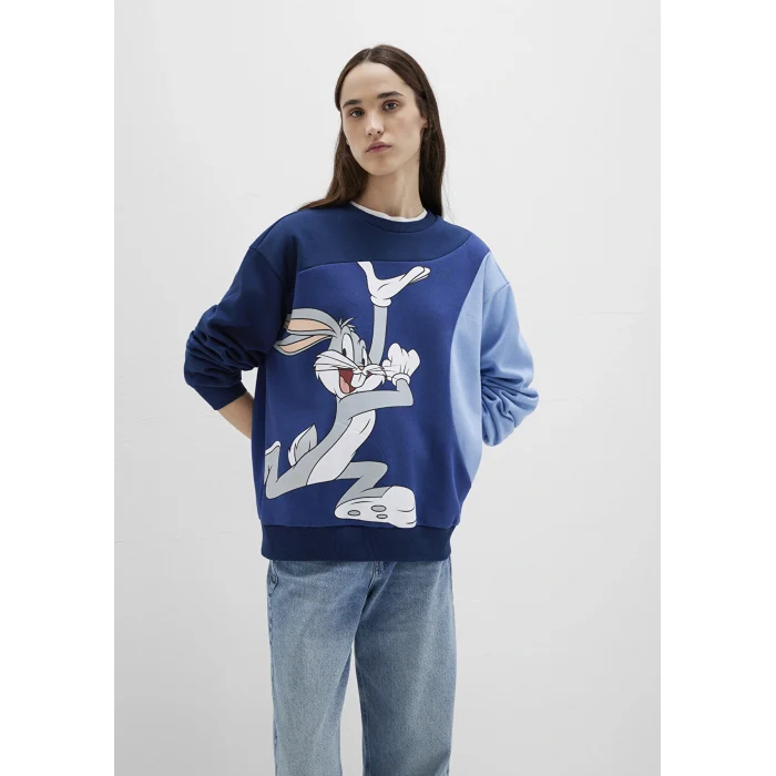 Mavi 1S10471-89353 Bugs Bunny Baskılı Lacivert Sweatshirt