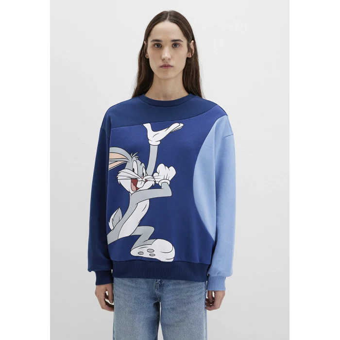 Mavi 1S10471-89353 Bugs Bunny Baskılı Lacivert Sweatshirt