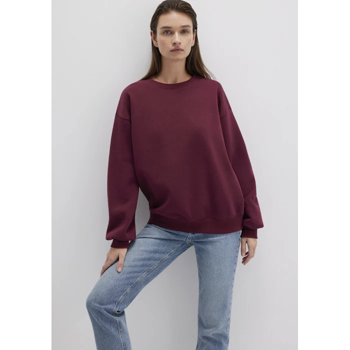 Mavi 1610198-70415 Bisiklet Yaka Bordo Basic Sweatshirt