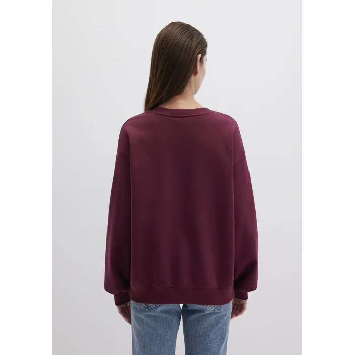 Mavi 1610198-70415 Bisiklet Yaka Bordo Basic Sweatshirt