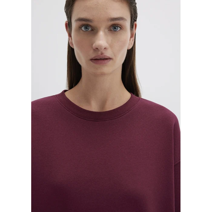 Mavi 1610198-70415 Bisiklet Yaka Bordo Basic Sweatshirt