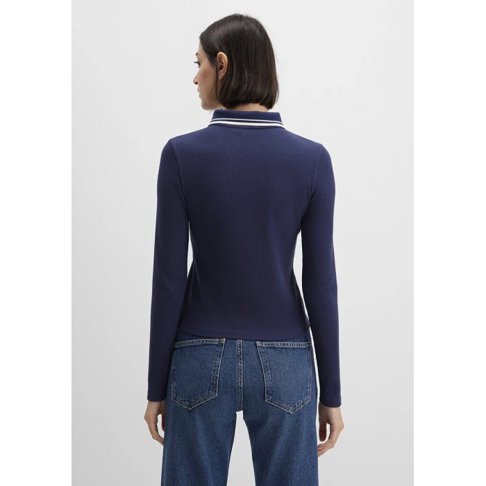 Mavi 1613836-80729 Çizgi Detaylı Lacivert Polo Tişört