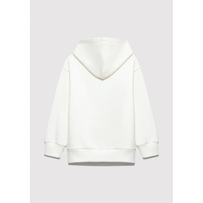 Mavi 6S10167-70057 Mavi Logo Kapüşonlu Ekru Sweatshirt