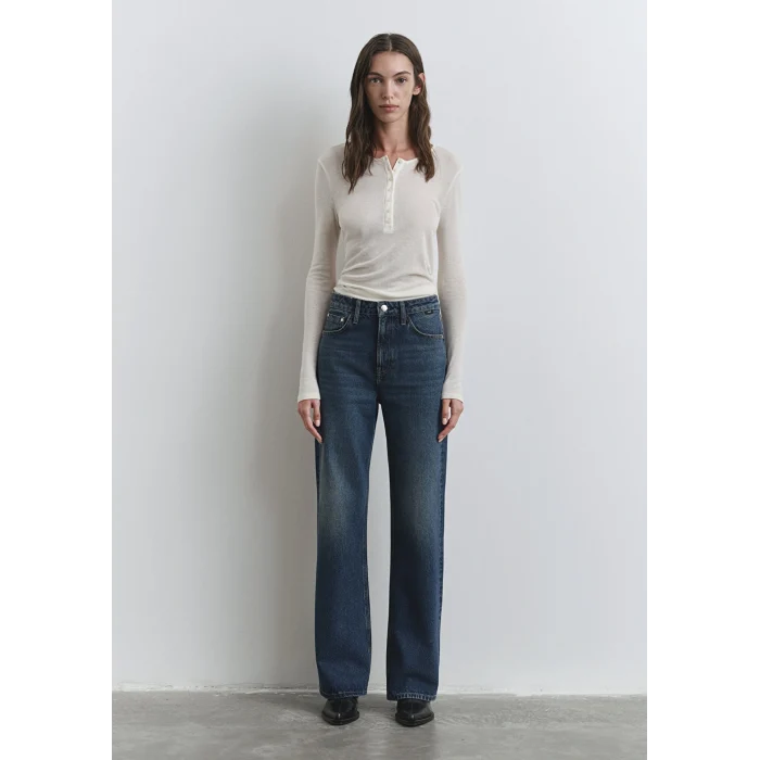 Mavi 101072-90539 Victoria Classic Denim Gölgeli Koyu Mavi Jean Pantolon