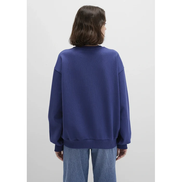 Mavi 1S10372-70498 Mavi Logo Baskılı Lacivert Sweatshirt