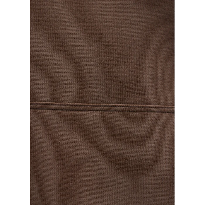 Mavi 167299-81959 Kapüşonlu Kahverengi Basic Sweatshirt