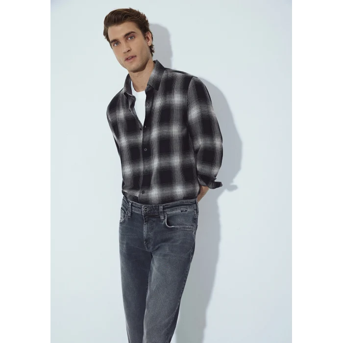 Mavi 0211770-91367 Kareli Siyah Gömlek