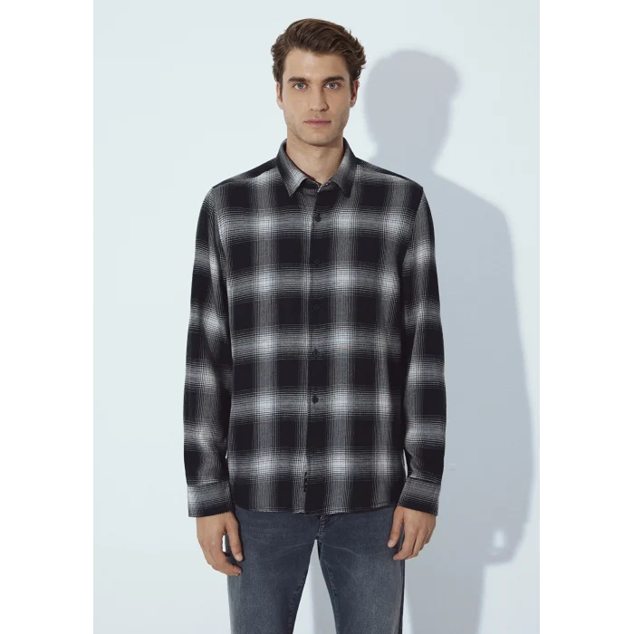 Mavi 0211770-91367 Kareli Siyah Gömlek