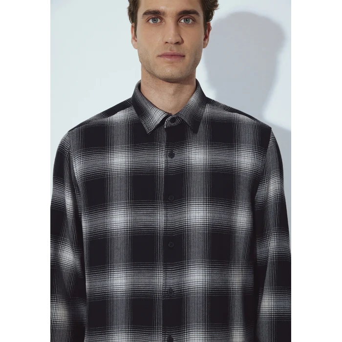 Mavi 0211770-91367 Kareli Siyah Gömlek