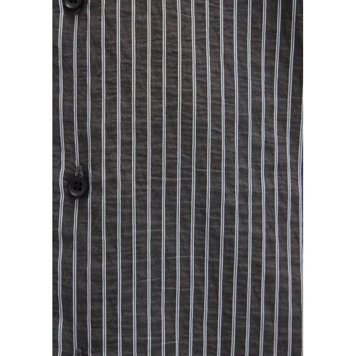 Mavi 0211669-90902 Çizgili Antrasit Gömlek